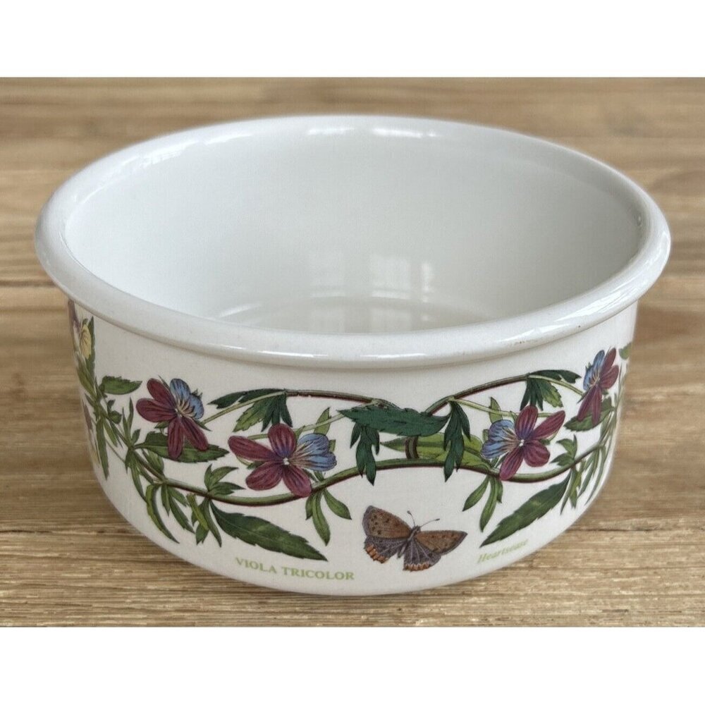 Portmeirion Botanic Garden VIOLA TRICOLOR Heartsease Round Bowl 6.25" Diameter